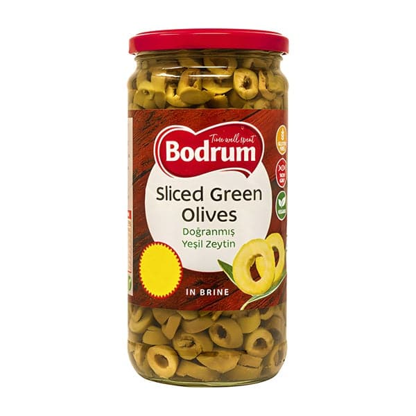 Bodrum Sliced Green Olives in Brine