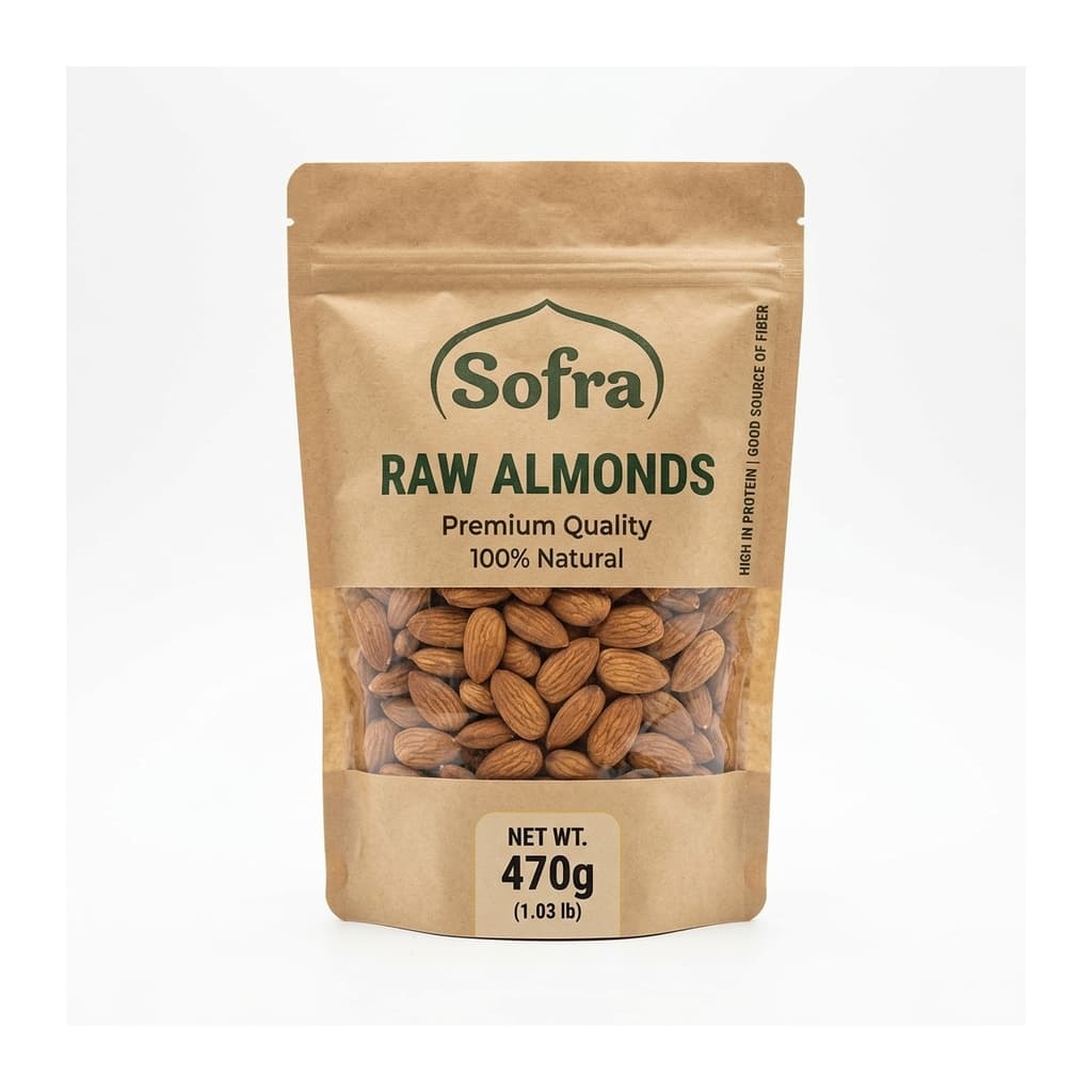 Sofra Raw Almond 470g